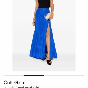 Cult Gaia Vibrant Blue Maxi Skirt